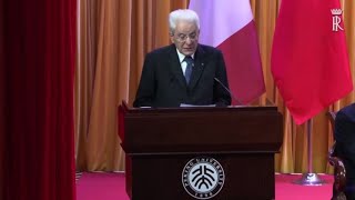 Mattarella quotRimuovere barriere cinesi ai prodotti italianiquot [upl. by Myron]