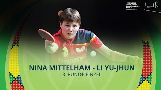 Nina Mittelham  Li YuJhun I 3 Runde Einzel I WM 2023 in Durban [upl. by Koa510]