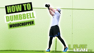 How To Do A DUMBBELL WOODCHOPPER  Exercise Demonstration Video and Guide [upl. by Aeiram]