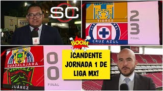 CRUZ AZUL inició el Apertura 2022 con victoria vs Tigres CHIVAS empató vs Juárez FC  SportsCenter [upl. by Naujtna]