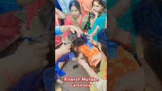 Rivansh Mundan ceremony cutebaby shorts short mundan mundanceremony mundansanskar viralsong [upl. by Beane]