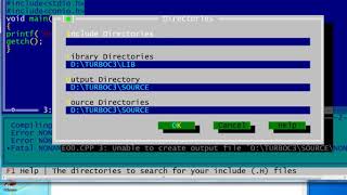 How to set directory of Turbo c 100 proof [upl. by Brott369]