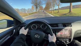 Škoda Octavia 3 15 TSI 2020  POV TEST DRIVE INTAKE SOUND [upl. by Forkey762]