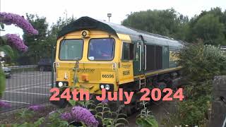 Trains at Runcorn station in 2024 [upl. by Okeim]