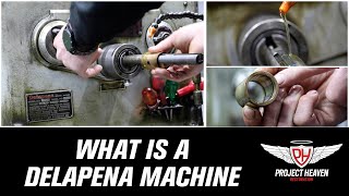 How to use a delapena machine  how to hone little end bushes [upl. by Htieh508]