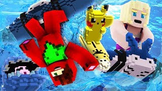 Pokemon Ultra Sun and Moon Episode 6 ► MANTINE SURFING EXTRAVAGANZA Minecraft Pokemon Roleplay [upl. by Nonnarb]