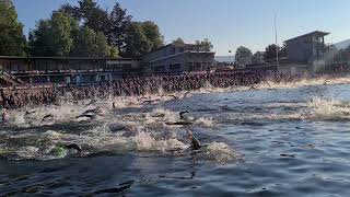 Départ Triathlon XL Gérardmer 2021 [upl. by Haibot]