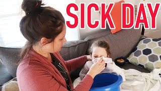 SICK DAY ROUTINE 3 KIDS WITH THE FLU [upl. by De]