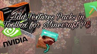 How To Add Textures Packs in Toolbox For MCPE 118 [upl. by Archibold]