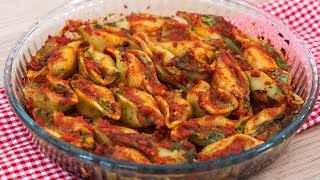 Conchiglioni ripieni di ricotta e spinaci  ricetta pasta al forno facile [upl. by Popele]