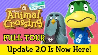 20 IS HERE FULL TOUR New Animal Crossing Update 20 Animal Crossing New Horizons DLC [upl. by Nyrret]