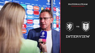 Interview mit Ralf Rangnick  Niederlande vs Österreich  UEFA EURO 2024  Nationalteam [upl. by Janith950]