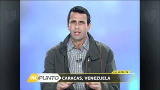 Jorge Ramos entrevista a Henrique Capriles [upl. by Dardani]