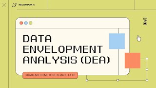 Data Envelopment Analysis DEA Menggunakan Software STATA [upl. by Anura]