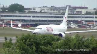 TUIFly B737 DAHFA quotAll White Liveryquot Takeoff  Hamburg Airport [upl. by Avert463]