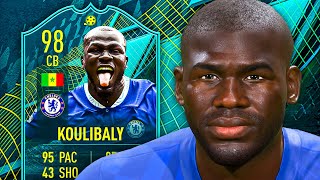 BETTER THAN VARANE 👀 98 Moments Koulibaly Player Review  FIFA 22 Ultimate Team [upl. by Ahsropal]