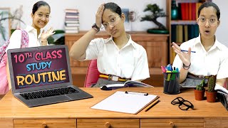 Jinni Ka 10th Class Study Routine 📚  Study Tips 📐  Cute Sisters [upl. by Nykal804]