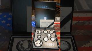 JUST RELEASED 2024 Limited Edition Silver Proof Set from the US Mint shorts silver coin [upl. by Akinor]