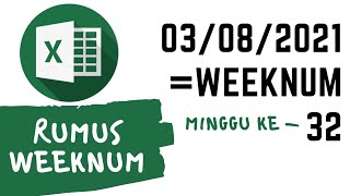 Dasar Excel Rumus Weeknum [upl. by Fesuoy82]