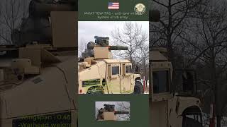 M41A7 TOW ITAS  antitank missile System of US army military army [upl. by Eugirne848]