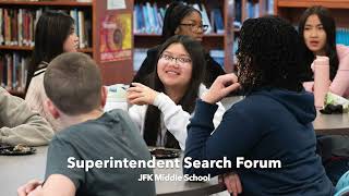 Superintendent Search Forum 3  JFK Middle School [upl. by Trilbee]