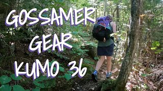 Gossamer Gear Kumo 36 Gear Review [upl. by Zebe]