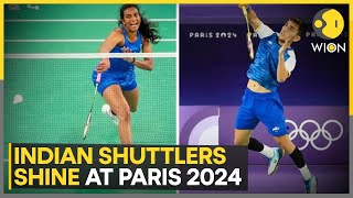 Paris Olympics 2024 PV Sindhu and Lakshya Sen march into prequarterfinals  WION Sports [upl. by Delcina]