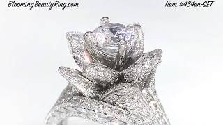 Unique Engagement Rings And Anniversary Rings By BloomingBeautyRingcom [upl. by Kenric]