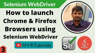 Launch Chrome amp Firefox Browsers using Selenium WebDriver  Web Automation  Selenium [upl. by Akiemat]