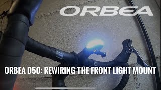 Orbea Gain  Rewiring the light on the front mount cycling orbea [upl. by Denyse]