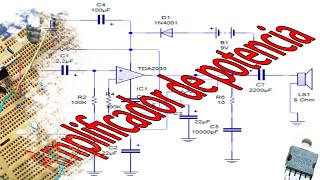 Amplificador de 18W TDA2030 Montaje en board [upl. by Malin886]