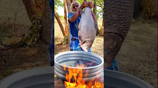 Whole Fish Recipe  Cooking Full Catla Fish Gravy🐟🔥 shorts [upl. by Nadeen]