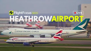 Heathrow Airport Live  STORM WINDS Friday 29th March 2024 [upl. by Wilmer]