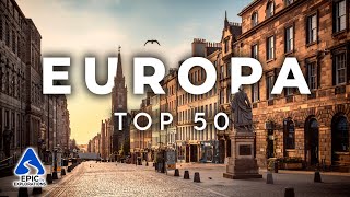 Top 50 Lugares e Destinos Mais Bonitos para Visitar na Europa  4K [upl. by Notsirhc]