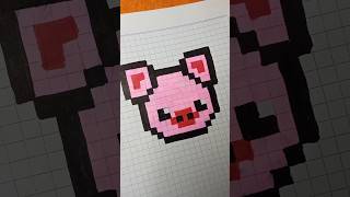 pixel art 🐷minecraftart pixelartideaspixelartart [upl. by Ayihsa377]