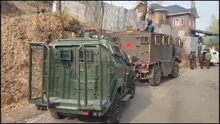 Militants security forces trade fire in south Kashmir’s Kulgam [upl. by Eirrok]