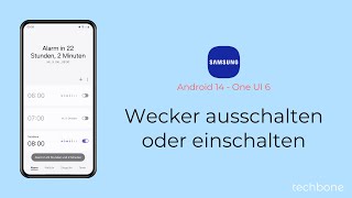 Wecker ausschalten oder einschalten  Samsung Android 14  One UI 6 [upl. by Aifas]