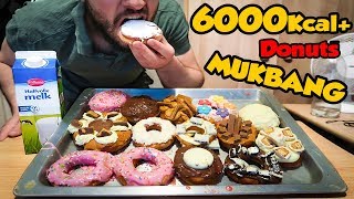 DONUTS MUKBANG 6000KCal  HOME MADE DONUTS amp EATING  MUKBANG [upl. by Alethia990]