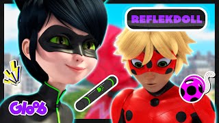 MISTER BUG E LADYNOIR DERROTAM A REFLEKDOLL REFLEKDOLL  MIRACULOUS LADYBUG 3ª TEMP  Mundo Gloob [upl. by Nosiddam376]