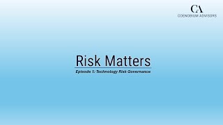 Coenobium Advisors Risk Matters  Episode 1 [upl. by Llibyc]