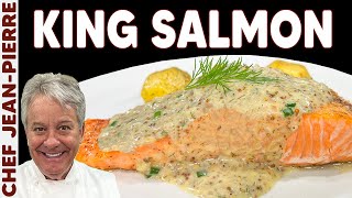 King Salmon with an Amazing Mustard Sauce  Chef JeanPierre [upl. by Notluf]