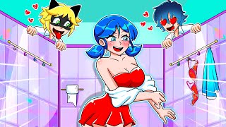 What Happen to Marinette  Marinette Being Peeped  Ladybug Miraculous Animation [upl. by Esiuqram873]