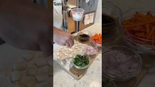 Spicy Scallop and Udon StirFry recipe seafood cooking stirfry [upl. by Gasparo]