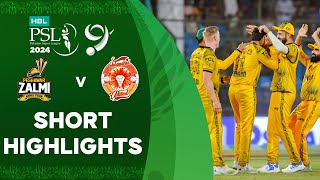 Short Highlights  Peshawar Zalmi vs Islamabad United  Match 33  HBL PSL 9  M1Z2U [upl. by Karie]