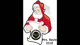 Santas Mailroom 2018  Mrs Bayle  Channel 989 FM  Corry  Erie PA [upl. by Eilema960]