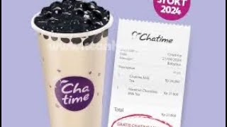 CHATIME BUY 1 GET 1 FREE VIA STRUK CHATIME [upl. by Ennovyhs389]