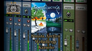 🖥Sonata arctica  Weballergy karaoke with Backing Vocals [upl. by Adnah494]