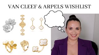 VAN CLEEF amp ARPELS WISHLIST  ALHAMBRA EARRINGS AND RING  FRIVOLE DIAMOND SET  VCA DREAMS [upl. by Akiemehs]