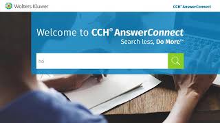 Start using CCH® AnswerConnect [upl. by Arihaz673]