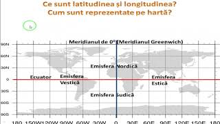 Ce sunt latitudinea și longitudinea Cum sunt reprezentate acestea pe hartă  RED geografie [upl. by Ykcaj]